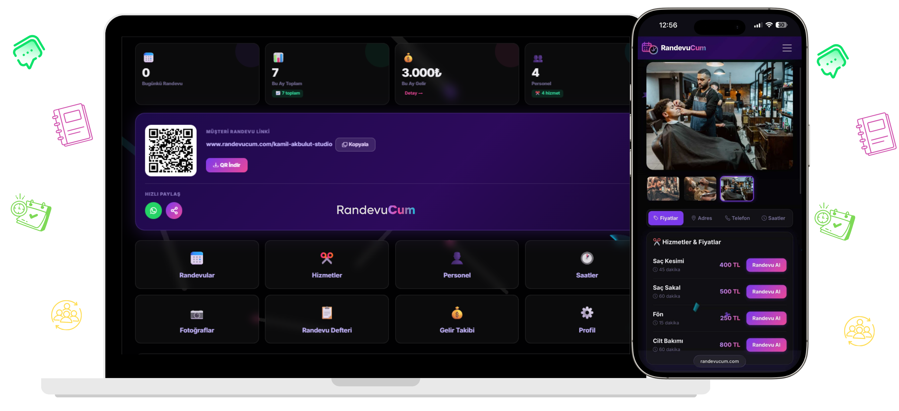 RandevuCum Dashboard